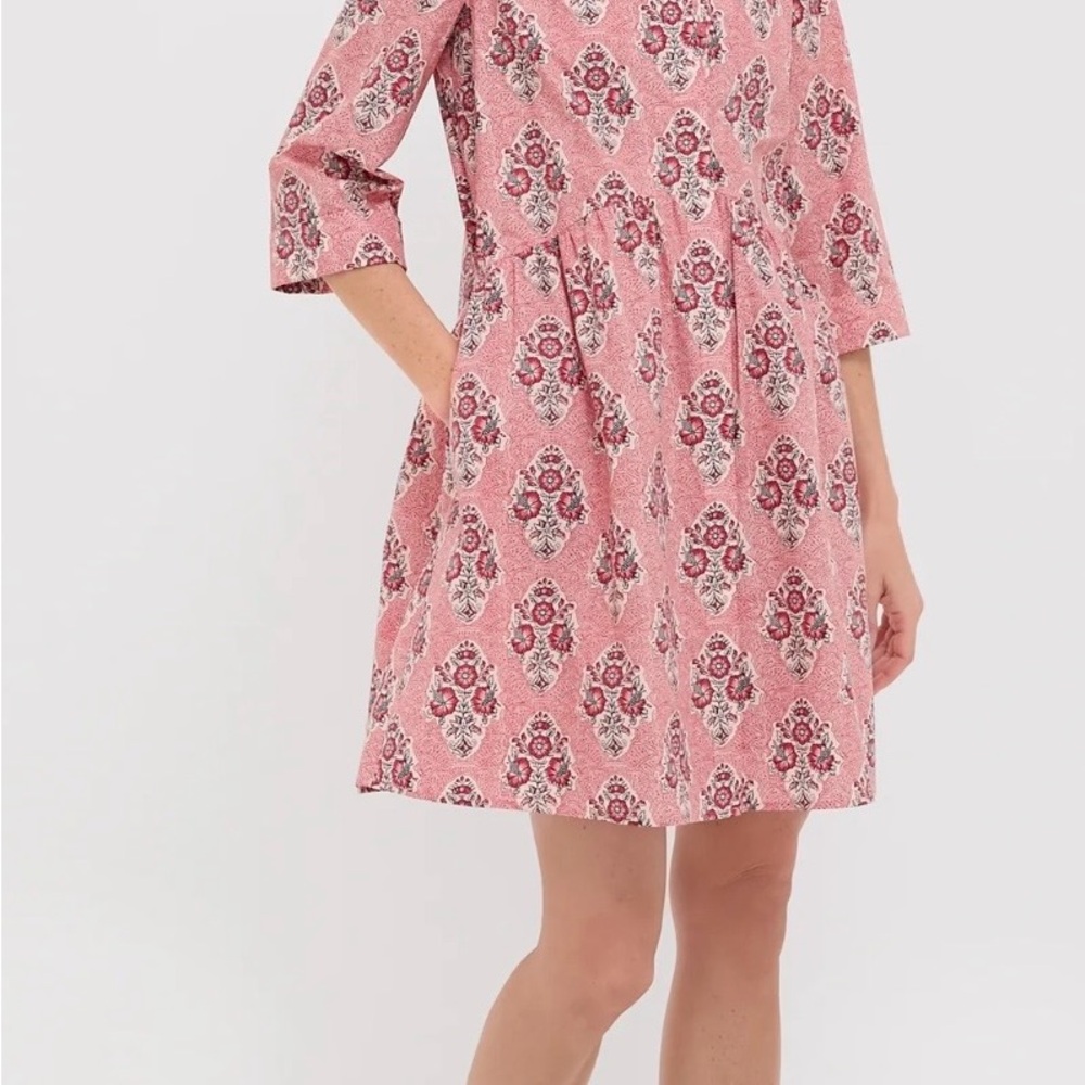 Tuckernuck Royal Shirtdress- Scarlet